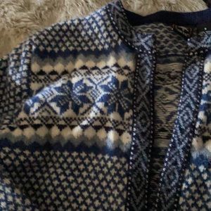 100% wool fairisle sweater cardigan